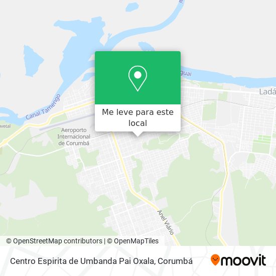 Centro Espirita de Umbanda Pai Oxala mapa