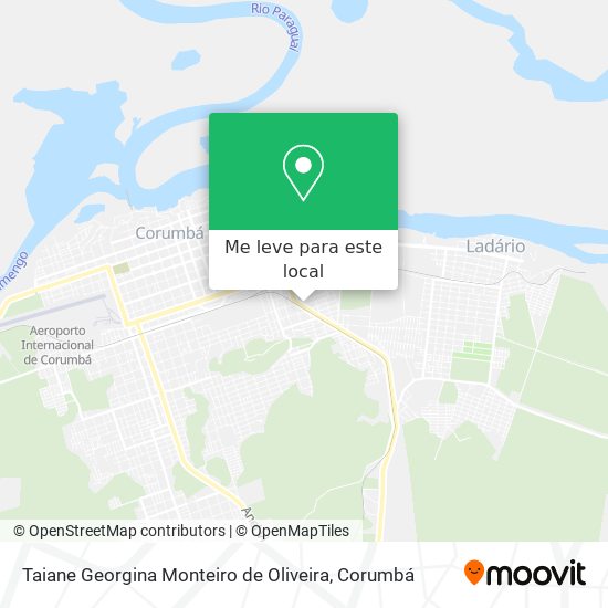 Taiane Georgina Monteiro de Oliveira mapa