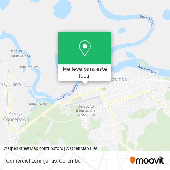 Comercial Laranjeiras mapa