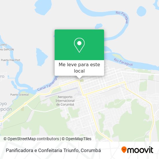Panificadora e Confeitaria Triunfo mapa