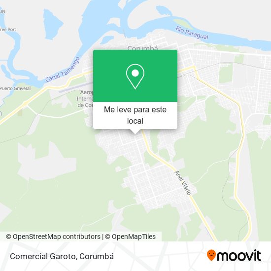 Comercial Garoto mapa