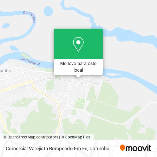 Comercial Varejista Rompendo Em Fe mapa