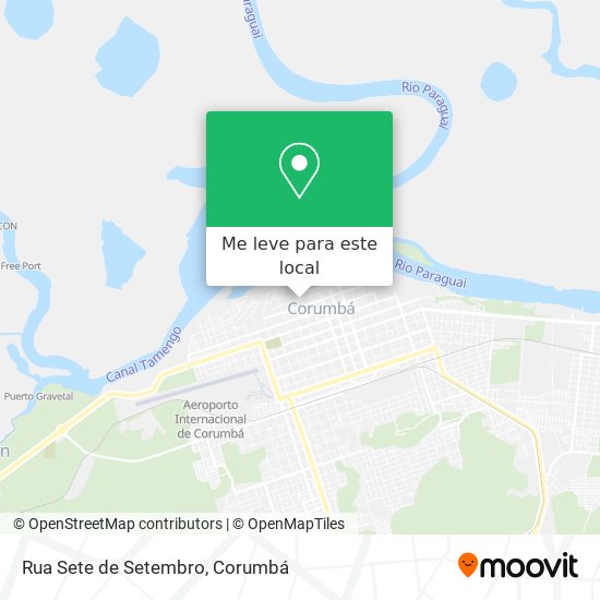 Rua Sete de Setembro mapa