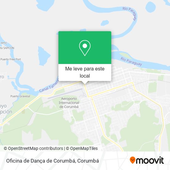 Oficina de Dança de Corumbá mapa