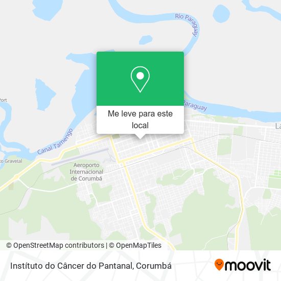 Instítuto do Câncer do Pantanal mapa