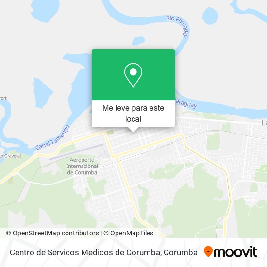 Centro de Servicos Medicos de Corumba mapa