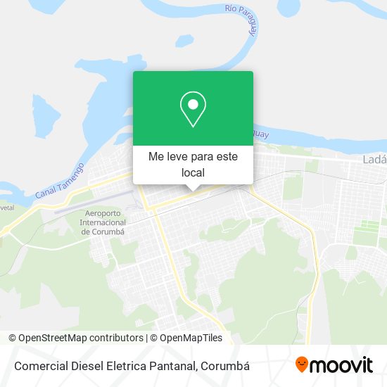 Comercial Diesel Eletrica Pantanal mapa