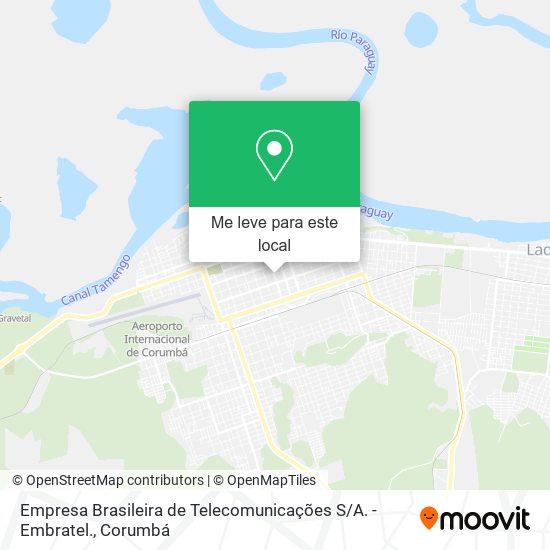 Empresa Brasileira de Telecomunicações S / A. - Embratel. mapa