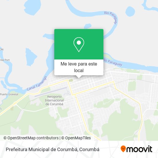 Prefeitura Municipal de Corumbá mapa