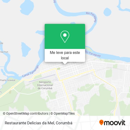 Restaurante Delicias da Mel mapa