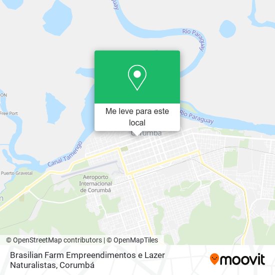 Brasilian Farm Empreendimentos e Lazer Naturalistas mapa