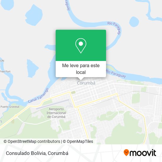 Consulado Bolívia mapa