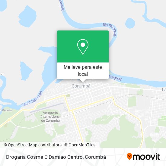 Drogaria Cosme E Damiao Centro mapa