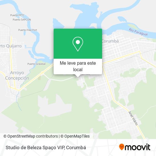 Studio de Beleza Spaço VIP mapa