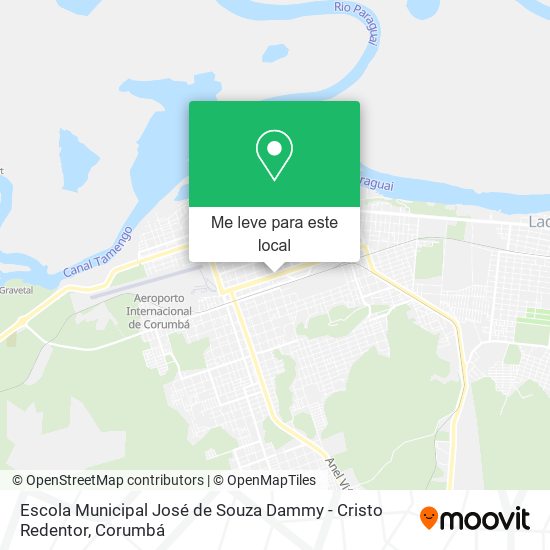 Escola Municipal José de Souza Dammy - Cristo Redentor mapa