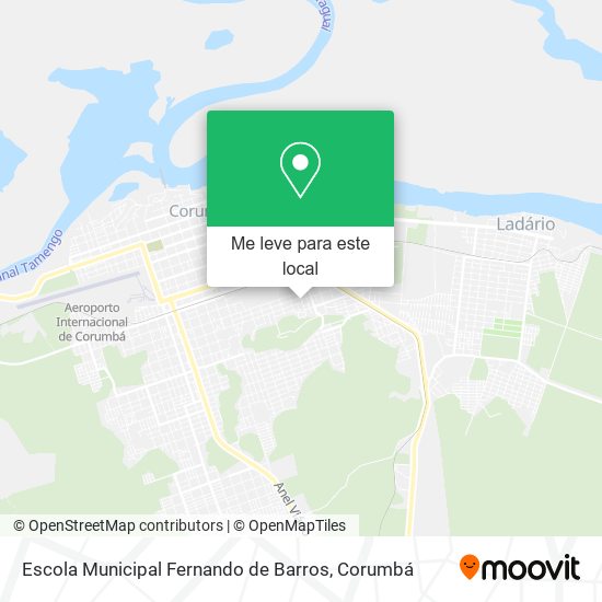 Escola Municipal Fernando de Barros mapa