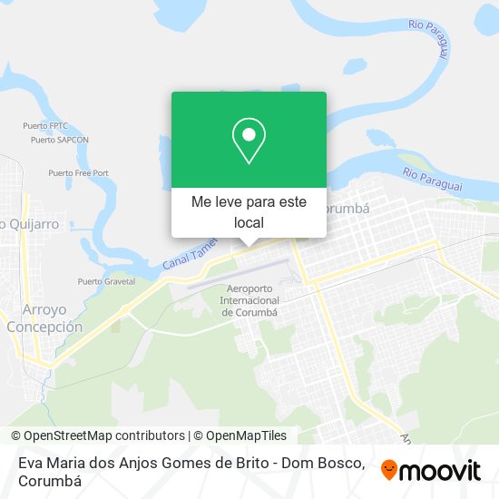 Eva Maria dos Anjos Gomes de Brito - Dom Bosco mapa