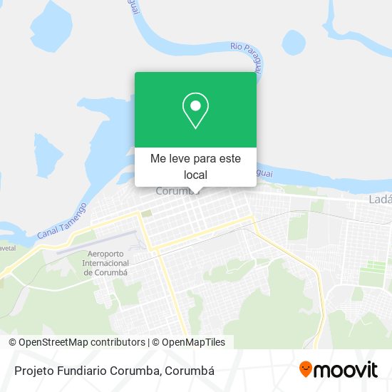 Projeto Fundiario Corumba mapa