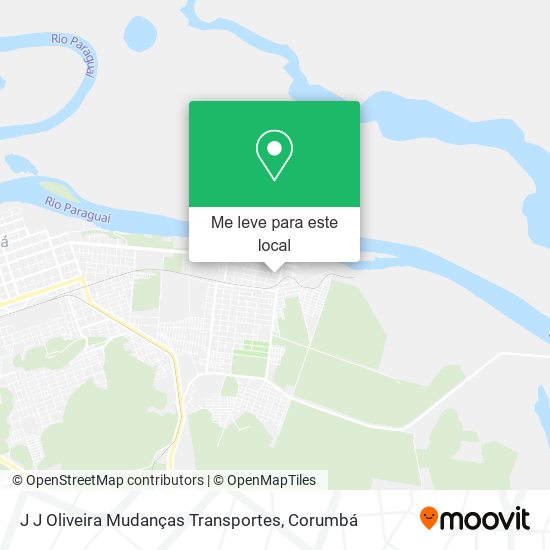 J J Oliveira Mudanças Transportes mapa