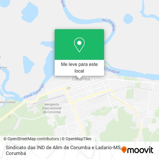 Sindicato das IND de Alim de Corumba e Ladario-MS mapa