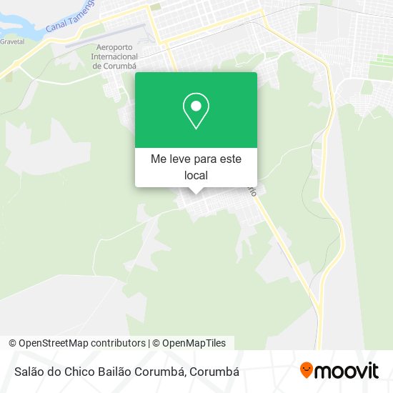 Salão do Chico Bailão Corumbá mapa