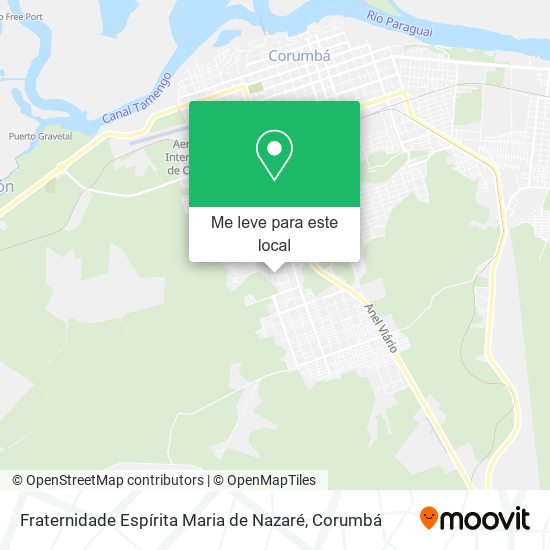 Fraternidade Espírita Maria de Nazaré mapa