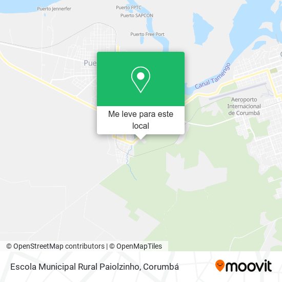 Escola Municipal Rural Paiolzinho mapa