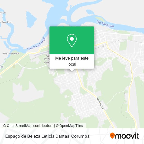 Espaço de Beleza Letícia Dantas mapa