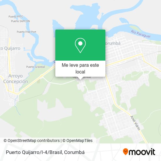 Puerto Quijarro/I-4/Brasil mapa