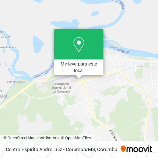 Centro Espírita André Luiz - Corumbá / MS mapa