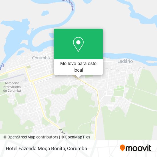 Hotel Fazenda Moça Bonita mapa
