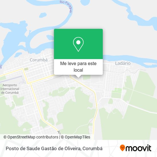 Posto de Saude Gastão de Oliveira mapa