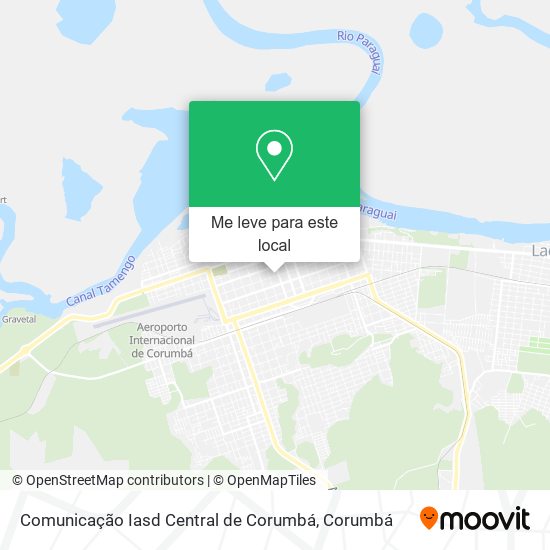 Comunicação Iasd Central de Corumbá mapa
