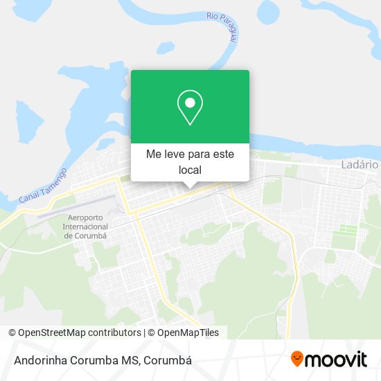 Andorinha Corumba MS mapa