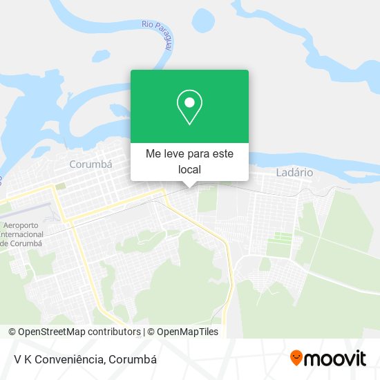 V K Conveniência mapa