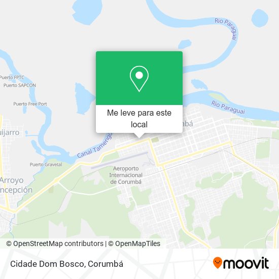 Cidade Dom Bosco mapa