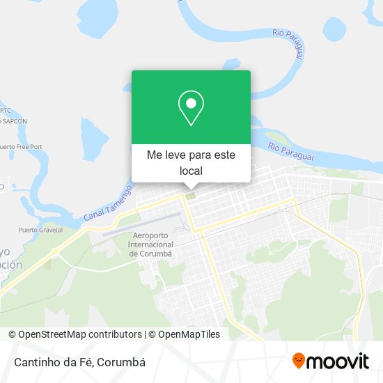 Cantinho da Fé mapa