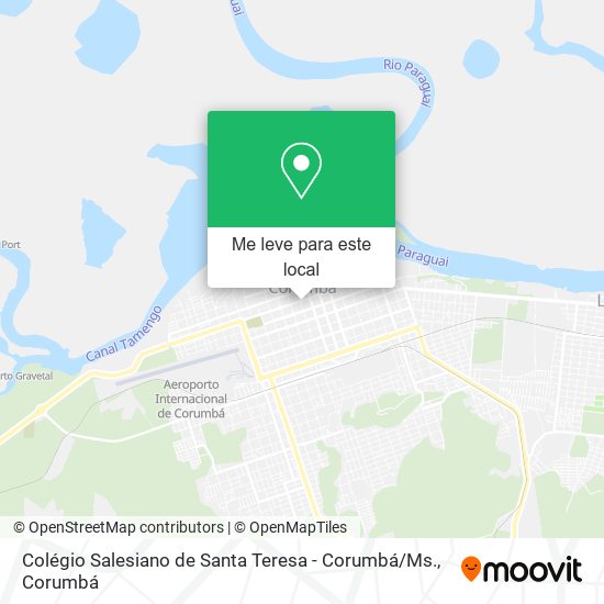 Colégio Salesiano de Santa Teresa - Corumbá / Ms. mapa