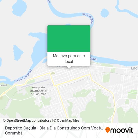 Depósito Caçula - Dia a Dia Construindo Com Você. mapa