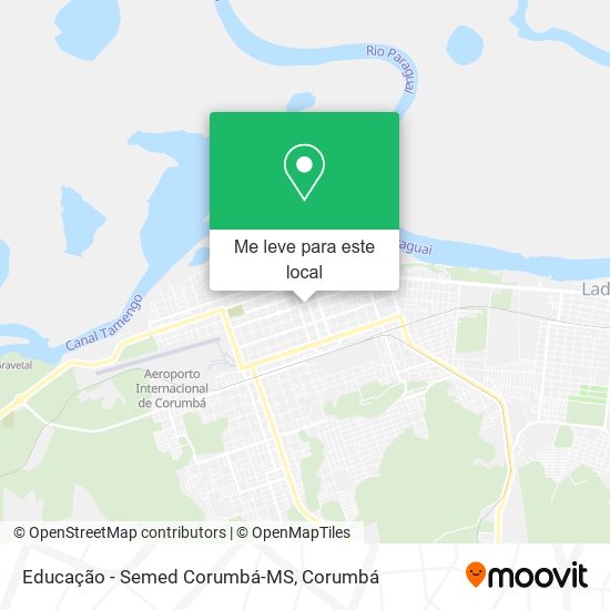 Educação - Semed Corumbá-MS mapa