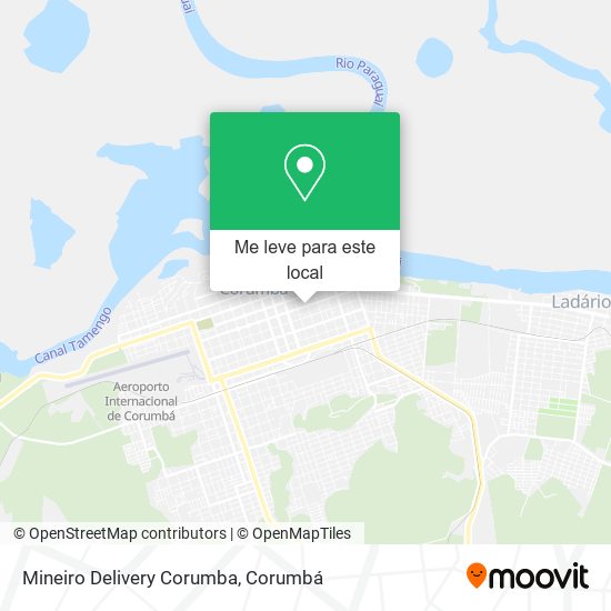 Mineiro Delivery Corumba mapa