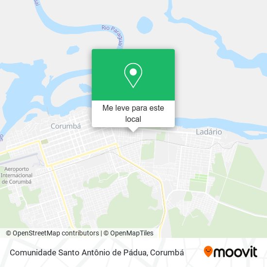 Comunidade Santo Antônio de Pádua mapa