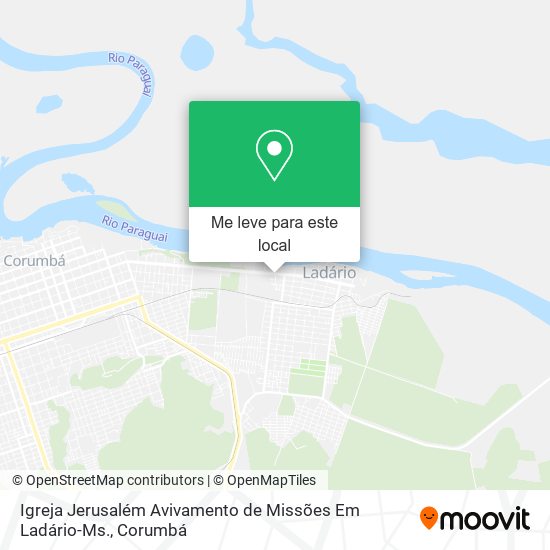 Igreja Jerusalém Avivamento de Missões Em Ladário-Ms. mapa
