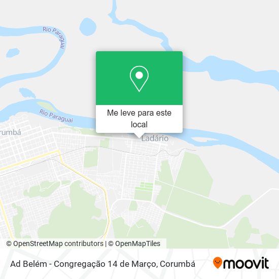 Ad Belém - Congregação 14 de Março mapa