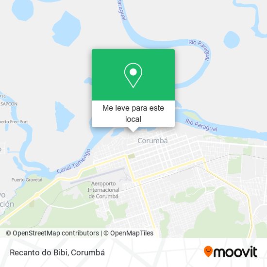 Recanto do Bibi mapa