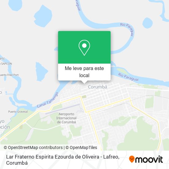 Lar Fraterno Espirita Ezourda de Oliveira - Lafreo mapa