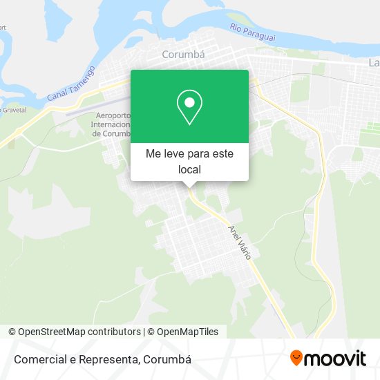 Comercial e Representa mapa