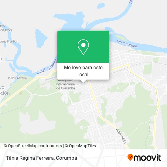 Tânia Regina Ferreira mapa