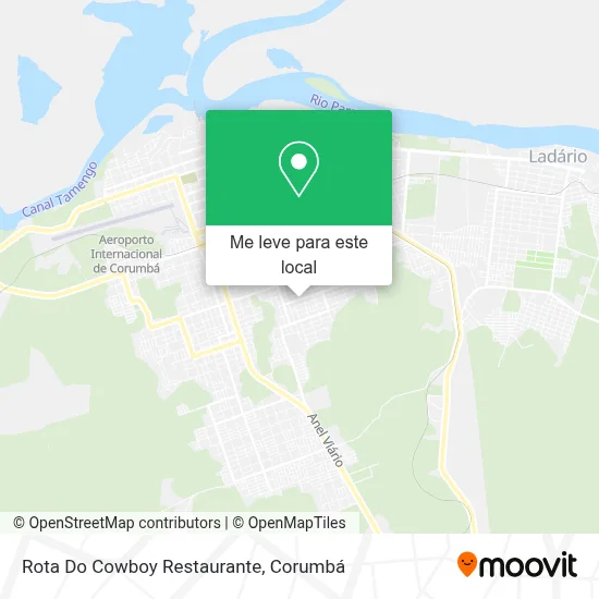 Rota Do Cowboy Restaurante mapa