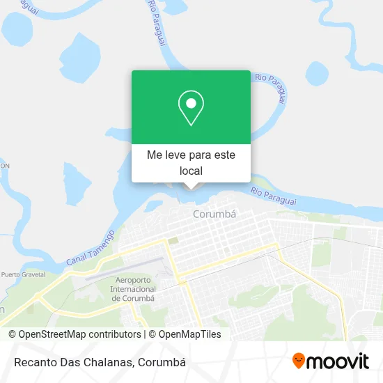 Recanto Das Chalanas mapa